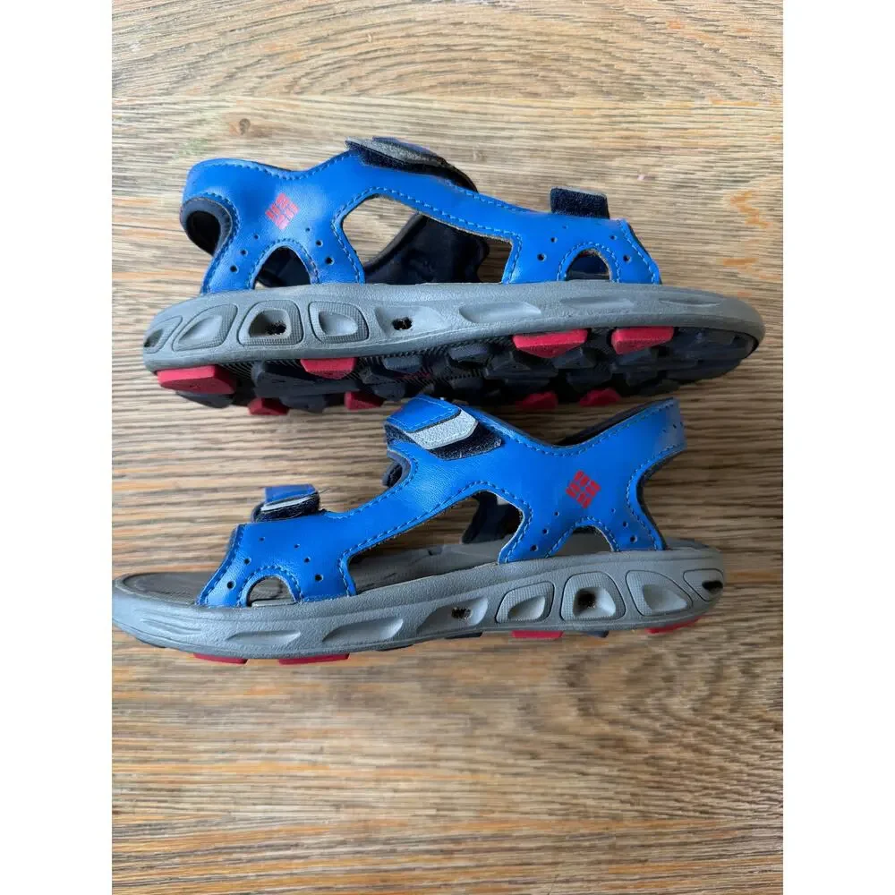 Columbia Techsun Vent Water Sandal Kids Size 1 Blue Omni-Grip